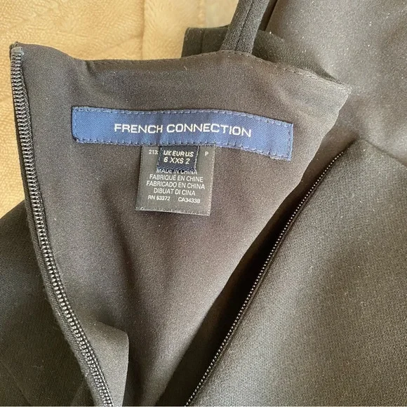 French Connection Black Mini Dress🗝 - Picture 7 of 9